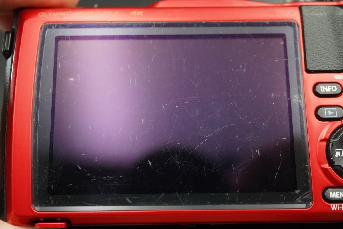 Olympus Tough TG-6 Red Waterproof Digital Camera 12MP -2734 cuts- #11428