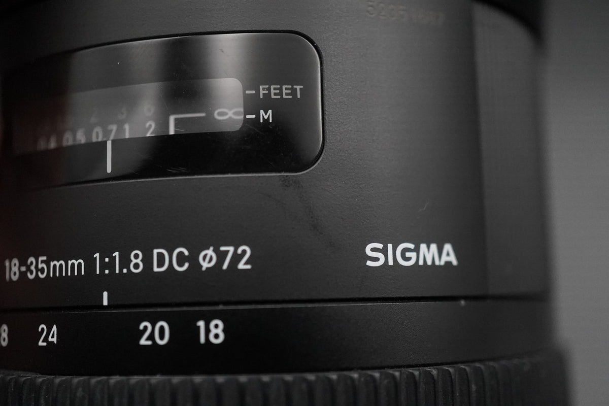 Sigma 18-35mm F/1.8 DC HSM Lens For Canon EF mount US STOCK #10578