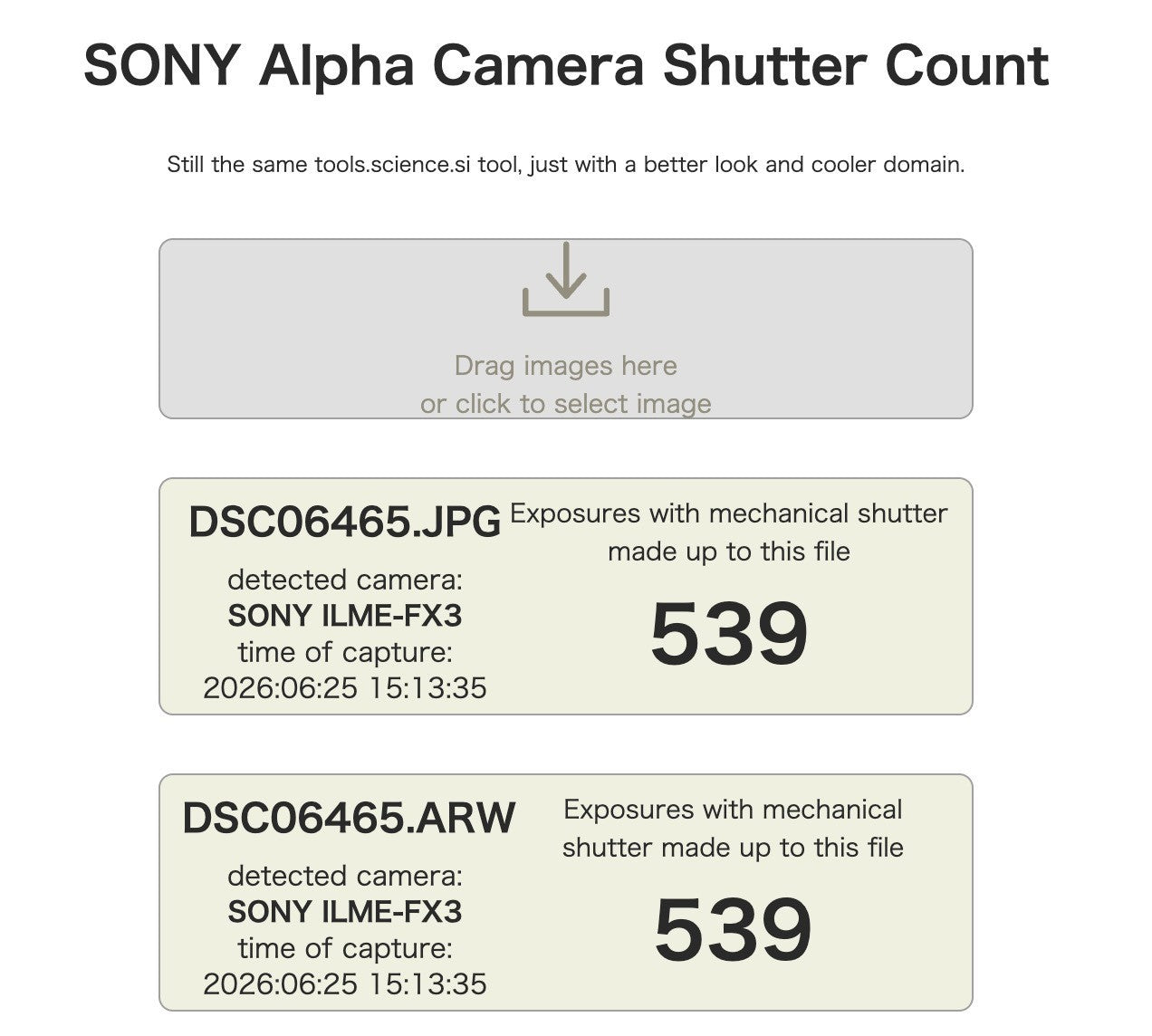 ONLY 539 cuts!! SONY FX3 ILME-FX3 Cinema Line Camera 11039