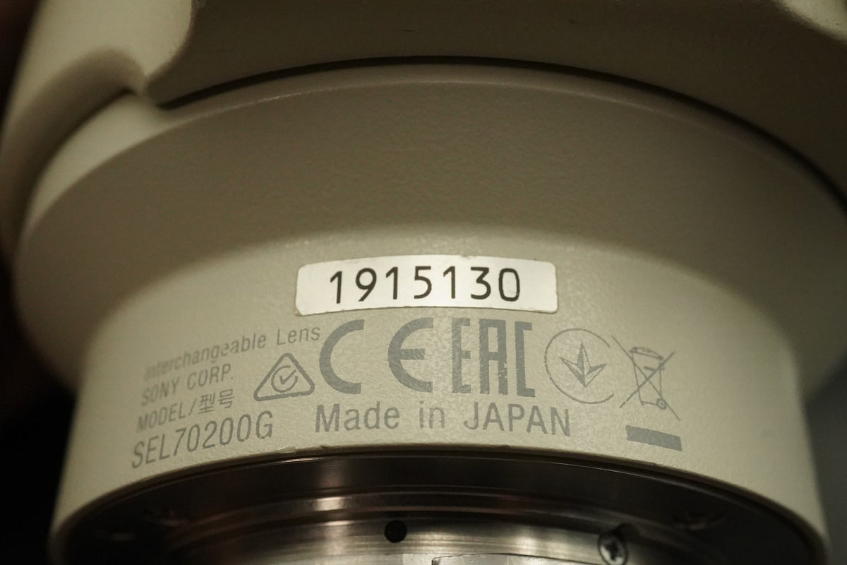 SONY FE 70-200mm F/4 G OSS SEL70200G for SONY E mount #11956