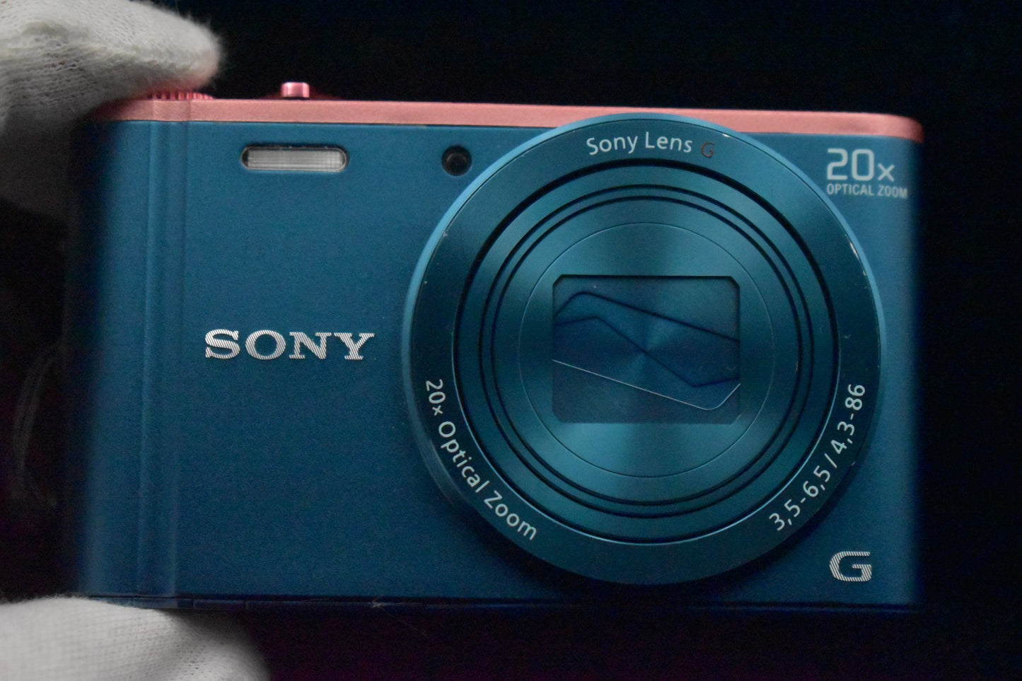 [US Duty Paid] Sony Cyber-Shot DSC-WX350 18.2MP Digital Camera Blue 8954