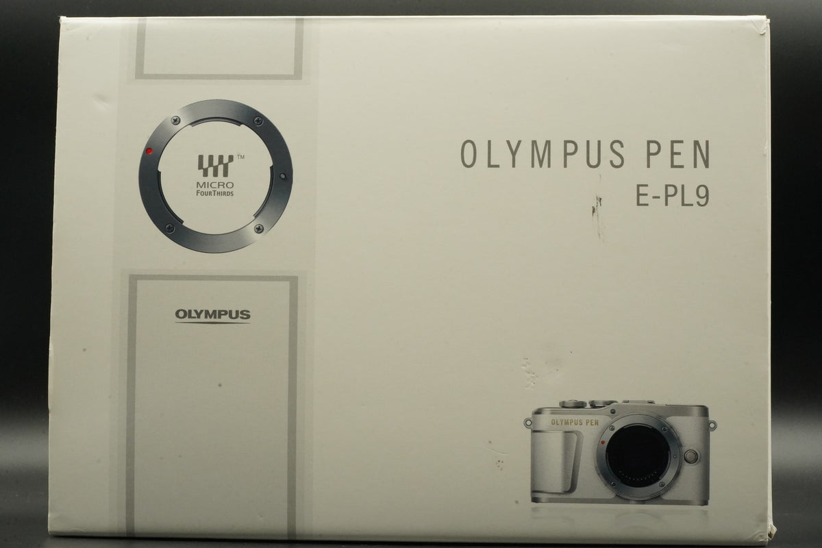 OLYMPUS PEN E-PL9 16.1MP Digital Camera w/ 2 Lens White -829 cuts- #11492