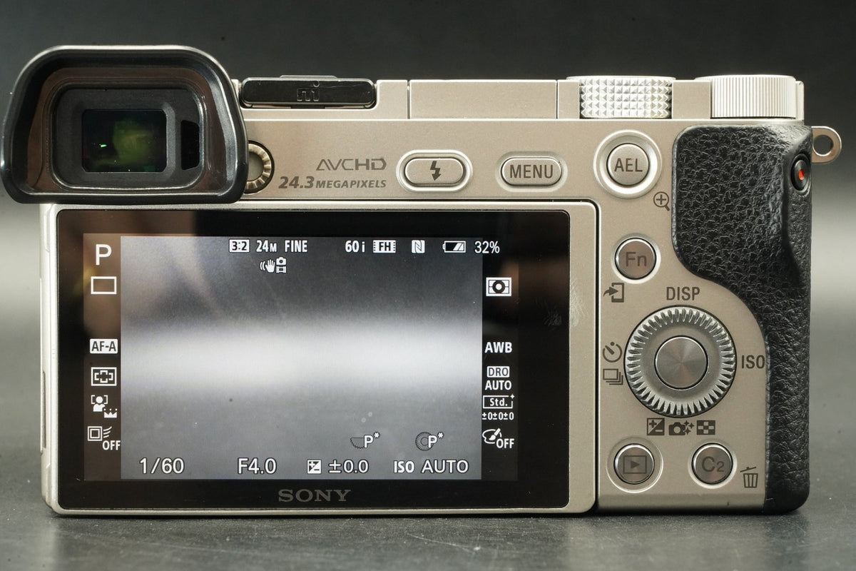 Sony Alpha a6000 Digital Mirrorless Camera with 16-50mm PZ Lens Silver #12407