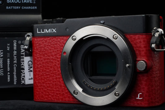Panasonic LUMIX DMC-GM5 16MP Red Body Only English OK ! US STOCK #10139