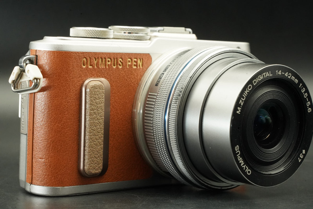 Olympus E-PL8 marrone con 2 obiettivi fotocamera digitale mirrorless US STOCK...