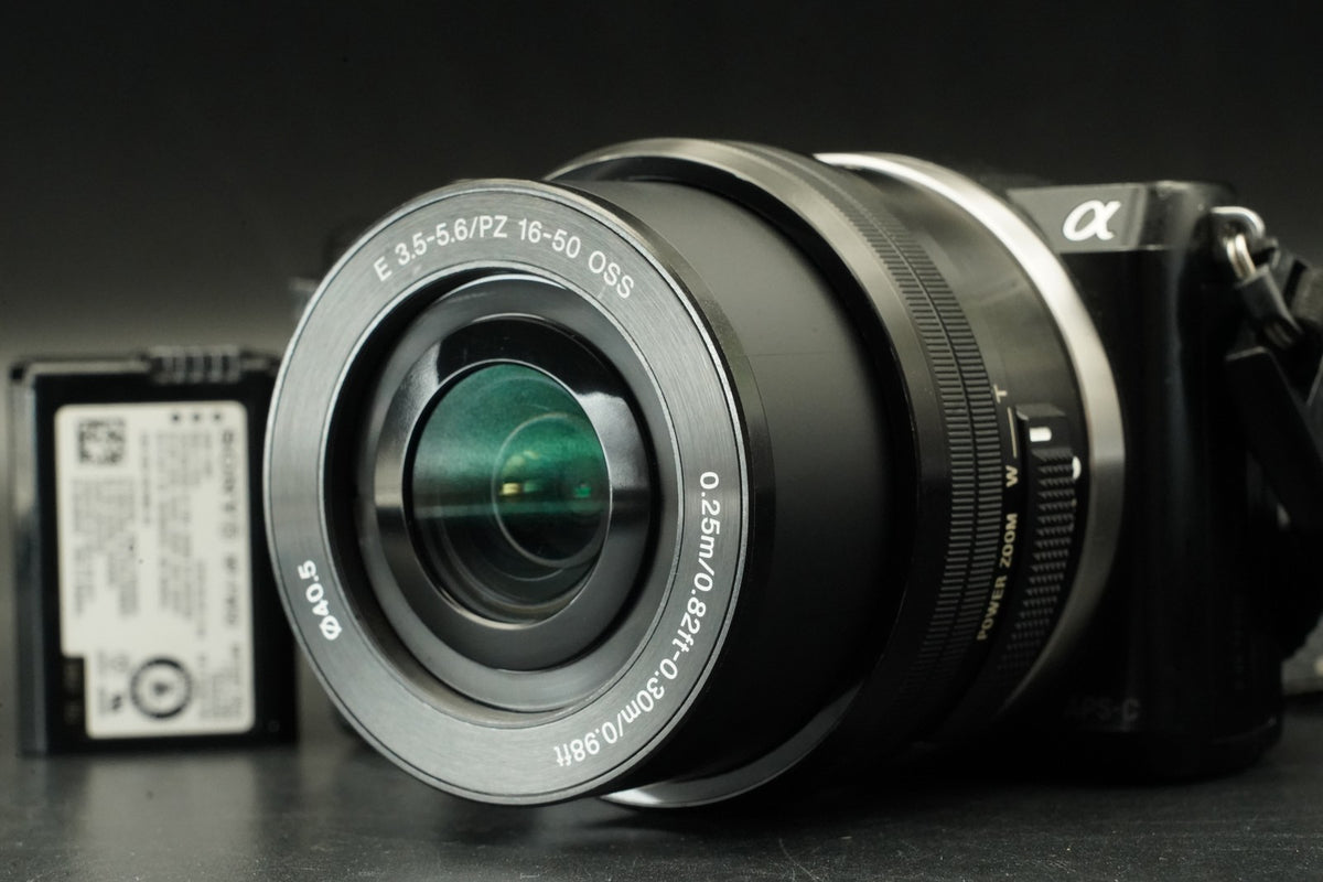 Sony Alpha a5000 Mirrorless Digital Camera with Lens Black -6403 cuts- #12176