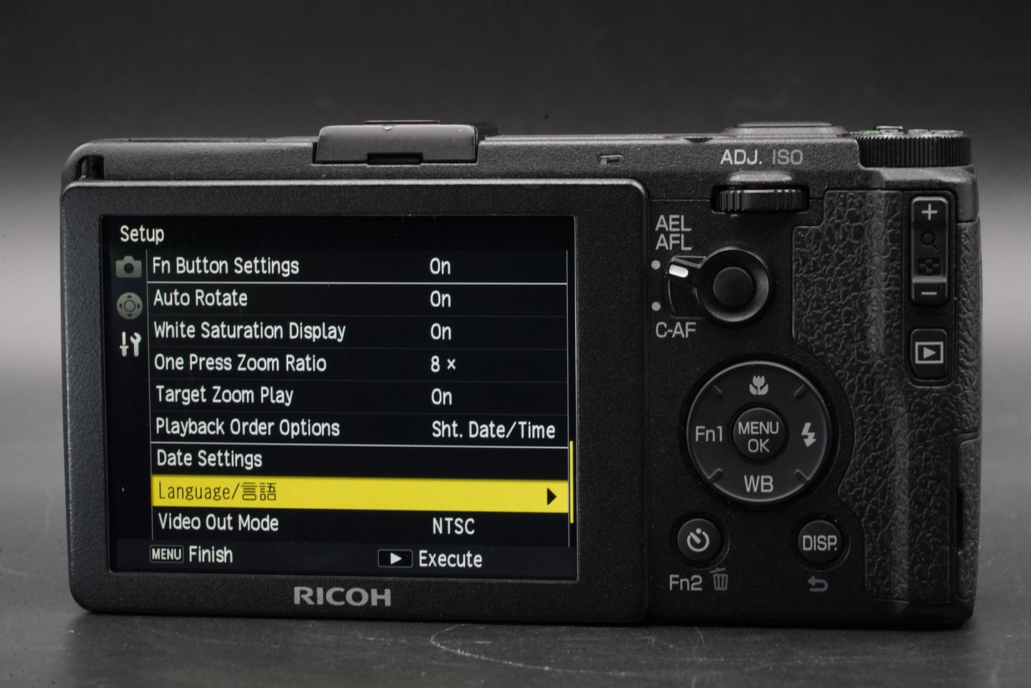 RICOH GR 16.2MP Digital Compact Camera Black JAPAN US Duty Paid 10814