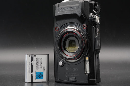 Olympus Tough TG-6 Negro Impermeable Cámara Digital 12MP -10644 cortes- #11429
