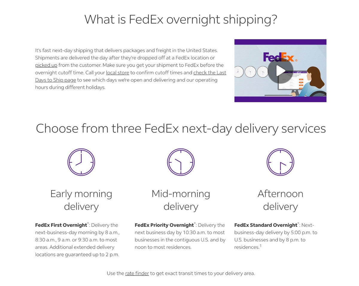 [Option] FedEx Standard Overnight Express Shipping Upgrade