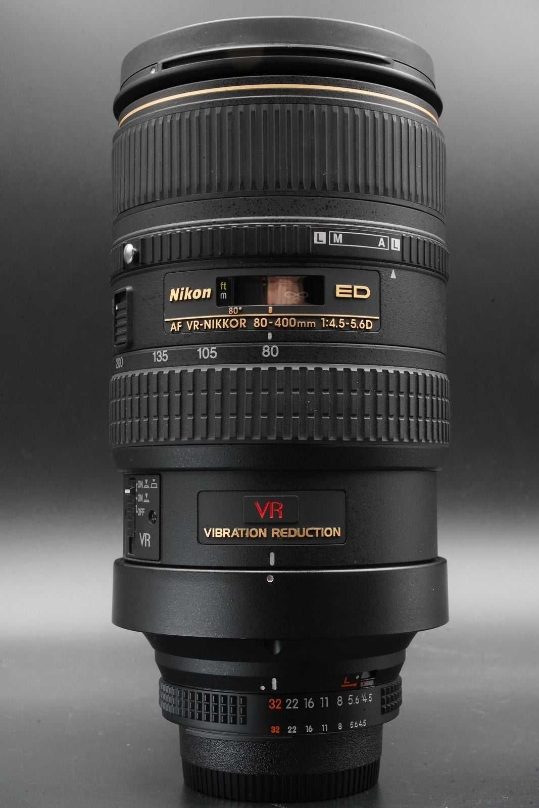 Nikon AF VR NIKKOR 80-400mm F/4.5-5.6 D ED Zoom F mount Telephoto Lens #10963