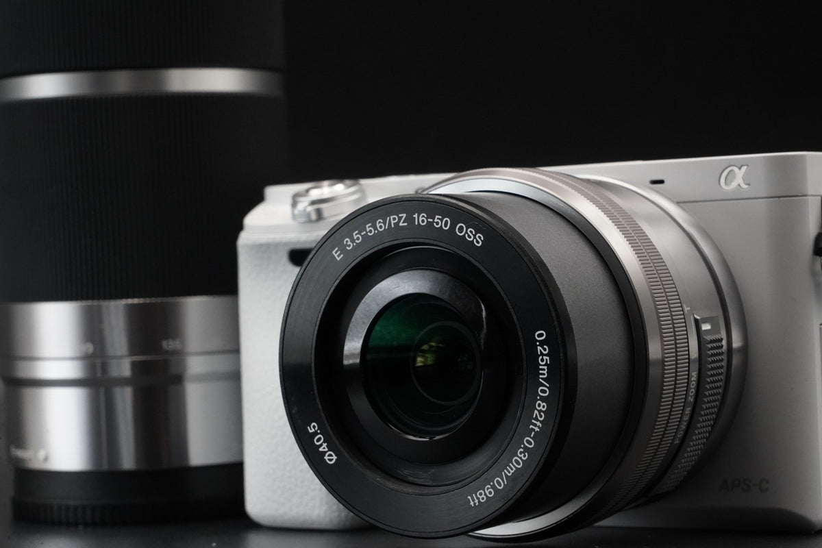 Sony Alpha a6000 Mirrorless Camera with 2 Lenses White US STOCK #10857