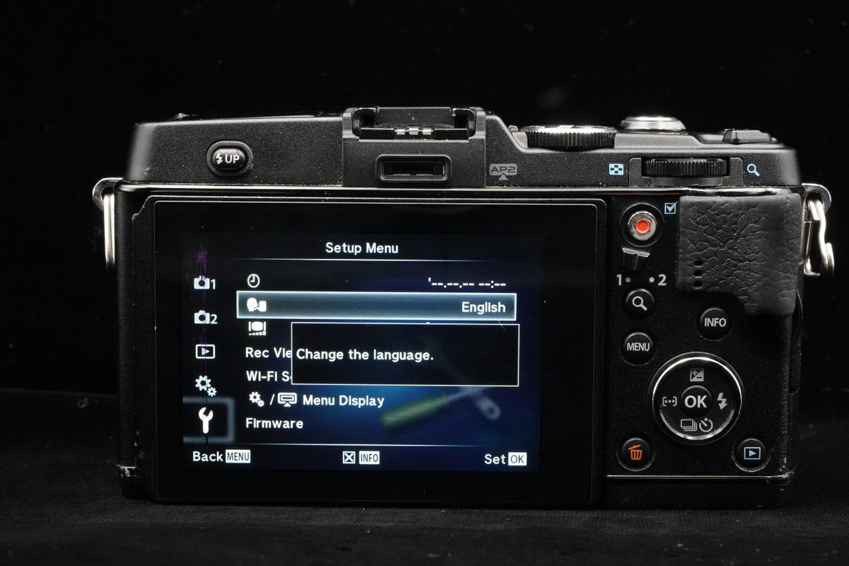 Olympus PEN E-P5 Black Body Wifi Digital Camera US STOCK #9838