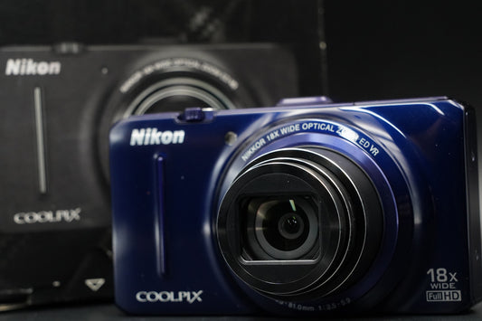 Nikon Coolpix S9300 Blue 16.0MP Digital Camera From USA US Duty Paid 10546