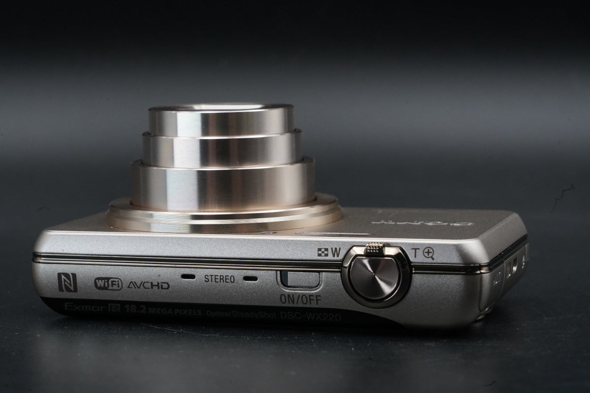 Sony Cyber-Shot DSC-WX220 Silver 18.2 MP Digital Camera English OK #11183