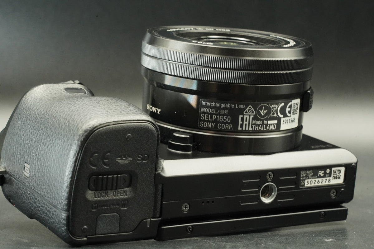 Sony a6000 Digital Mirrorless Camera Black w/ 16-50mm Lens -3049 cut- #12531