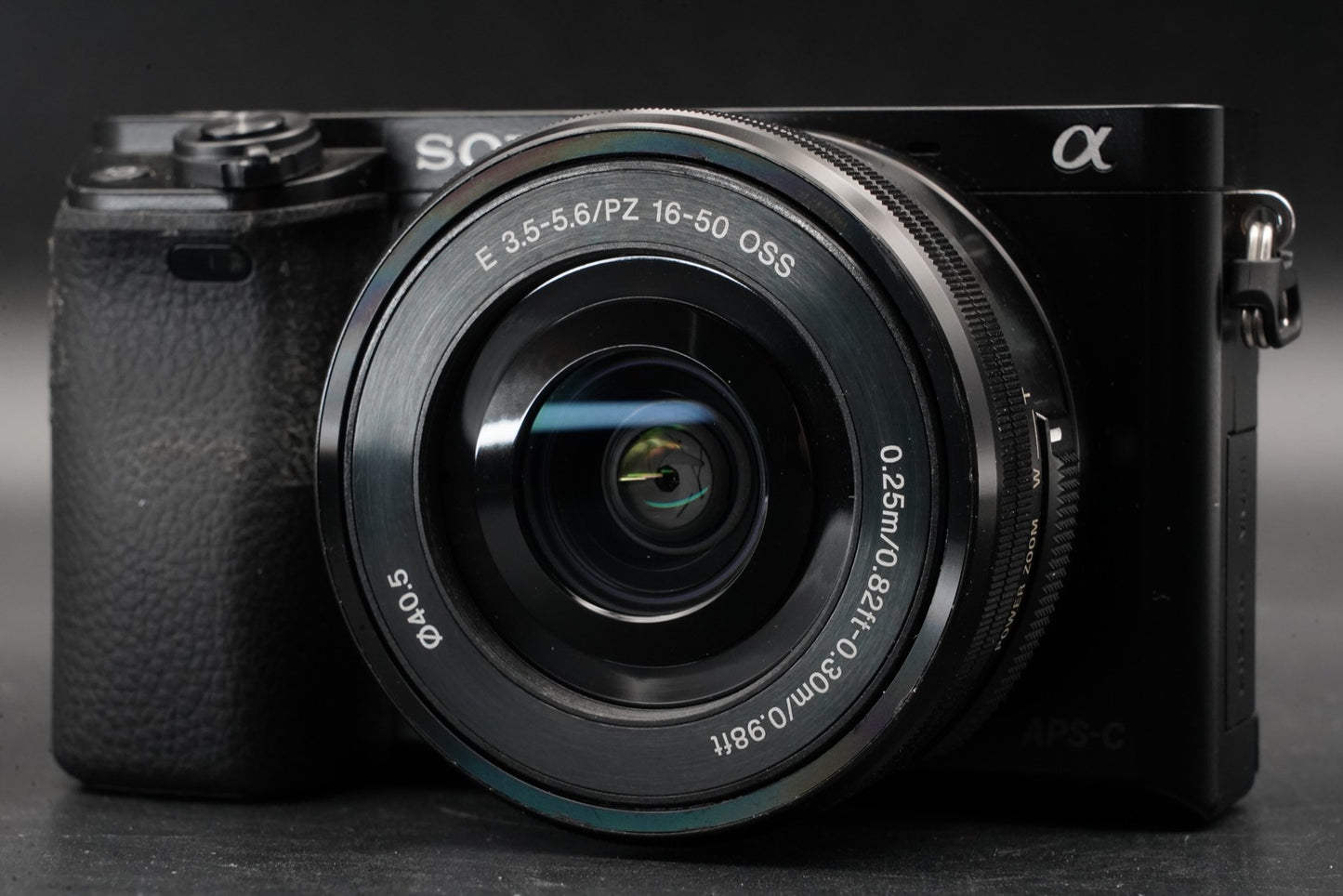 Sony alpha a6000 Digital Mirrorless Camera with Lens Black -4429 cuts- #11203