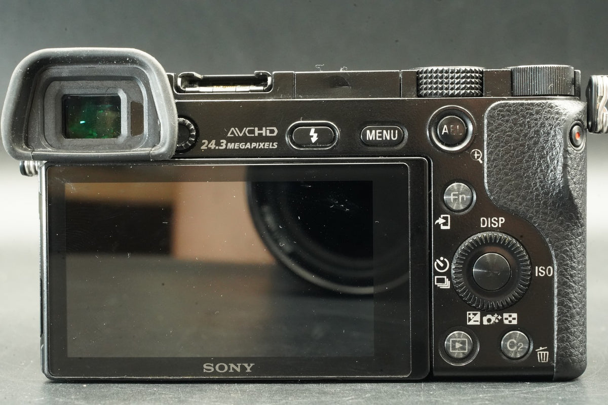 Sony a6000 Digital Camera Black w/ 16-50 + 55-210mm -250766 cut #12013