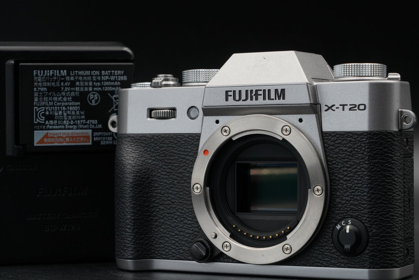 Fujifilm X-T20 24mp Mirrorless Digital Camera Body Silve -3345 cuts- #11168