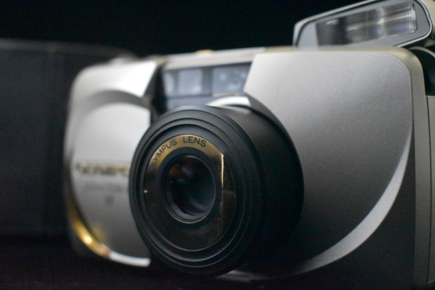 [1 Yr Warranty] OLYMPUS mju zoom 140 VF 35mm Film Camera Gold From US🇺🇸 9118