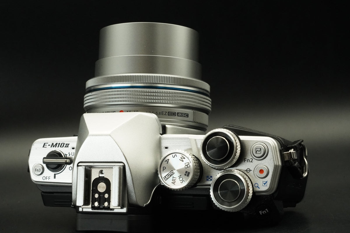 Olympus OM-D E-M10 Mark II Silver w/ 14-42mm + 40-150mm Lens US STOCK #12327