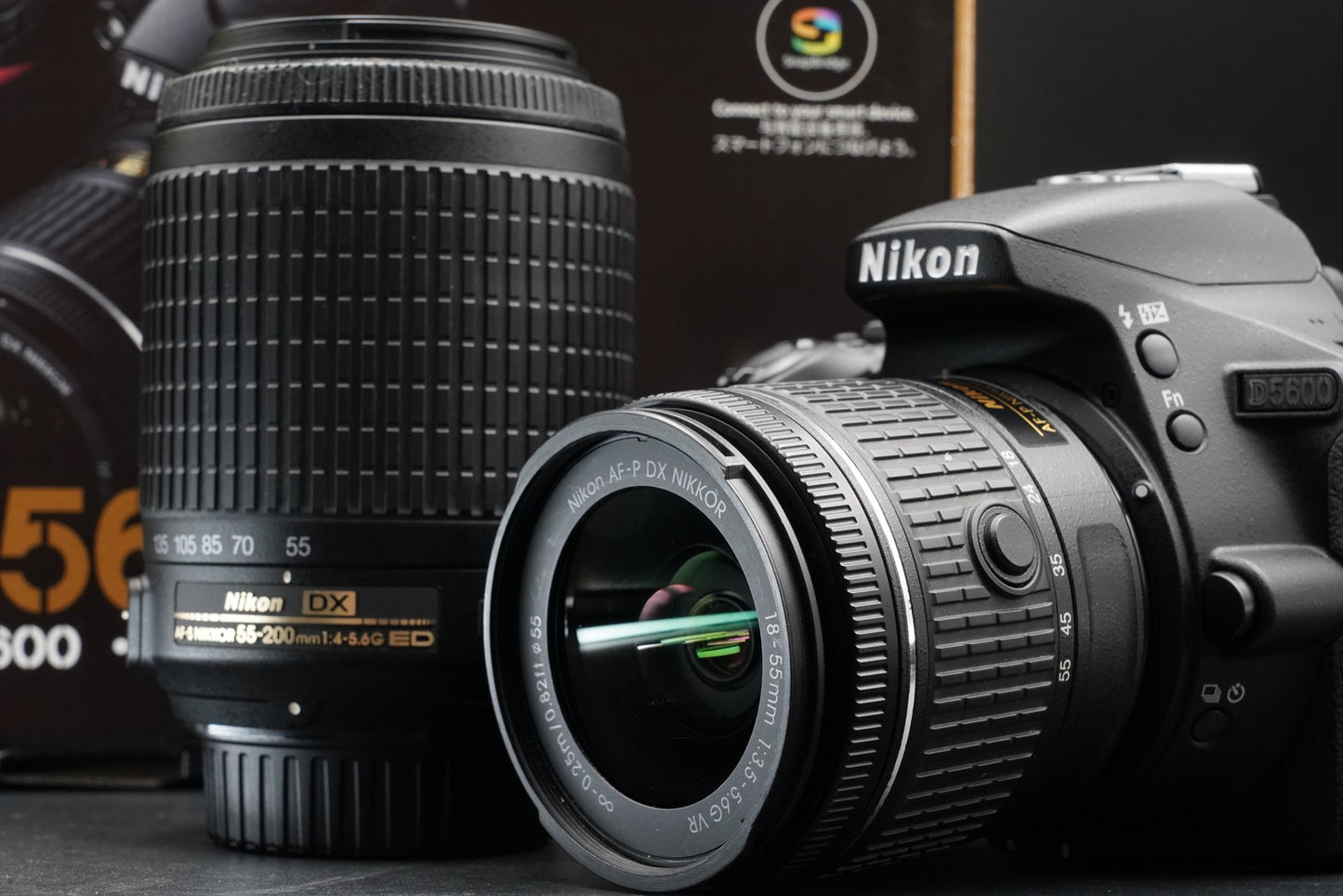 3604 cuts!! Nikon D5600 DSLR Digital Camera with 2 Lenses 11117