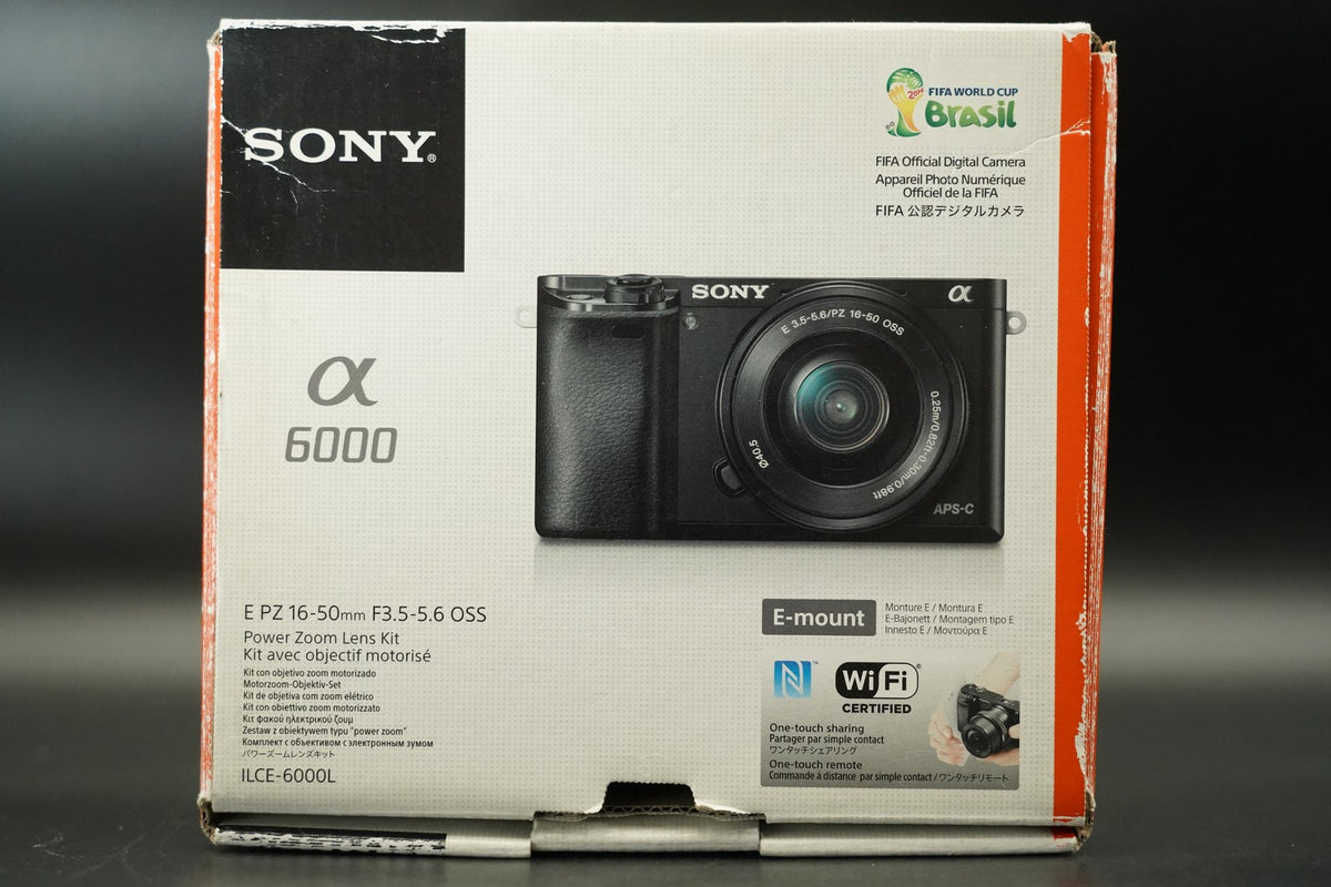 Sony alpha a6000 Digital Mirrorless Camera with Lens Black -4681 cuts- #12361