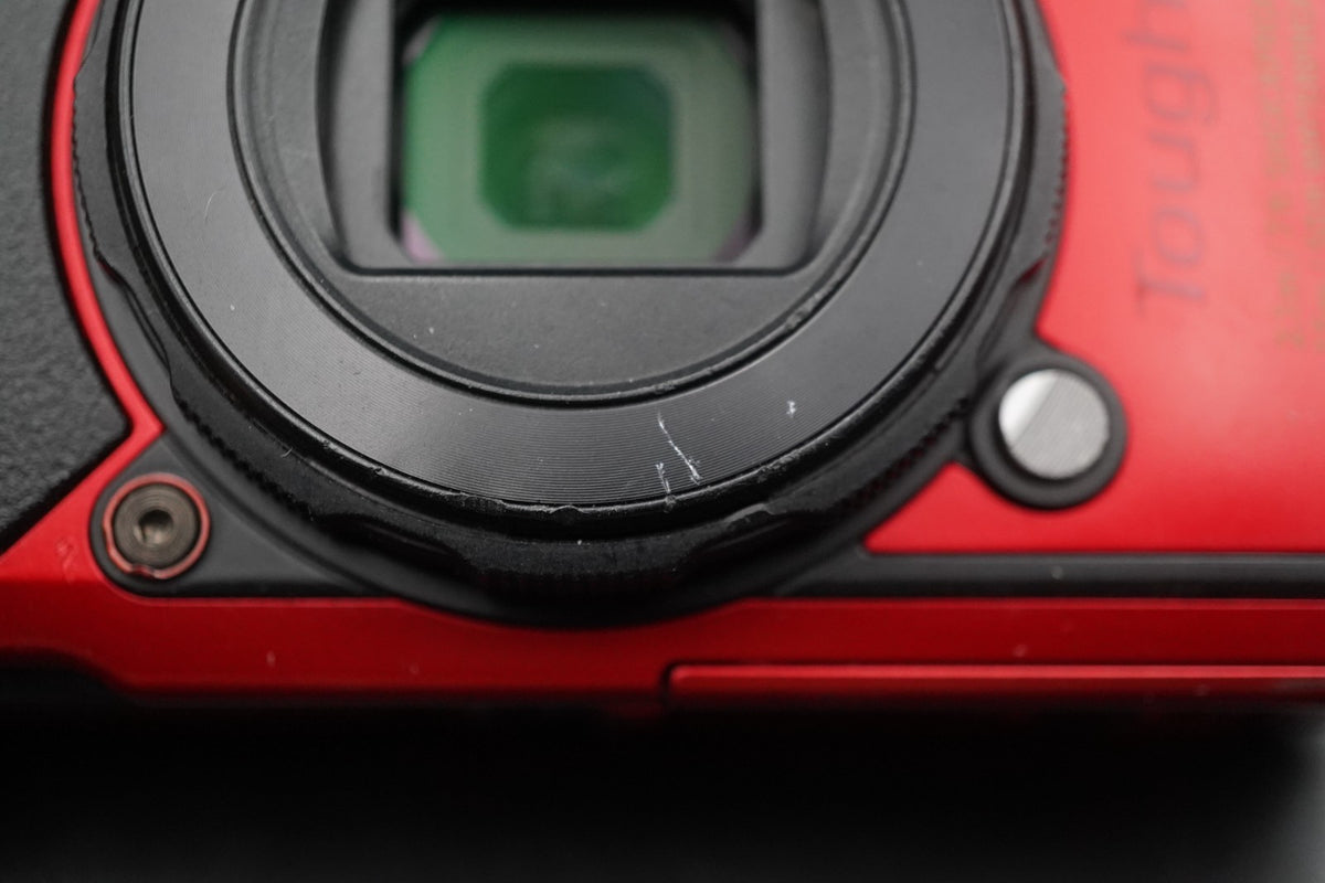 Olympus Tough TG-6 Red Waterproof Digital Camera 12MP -2734 cuts- #11428