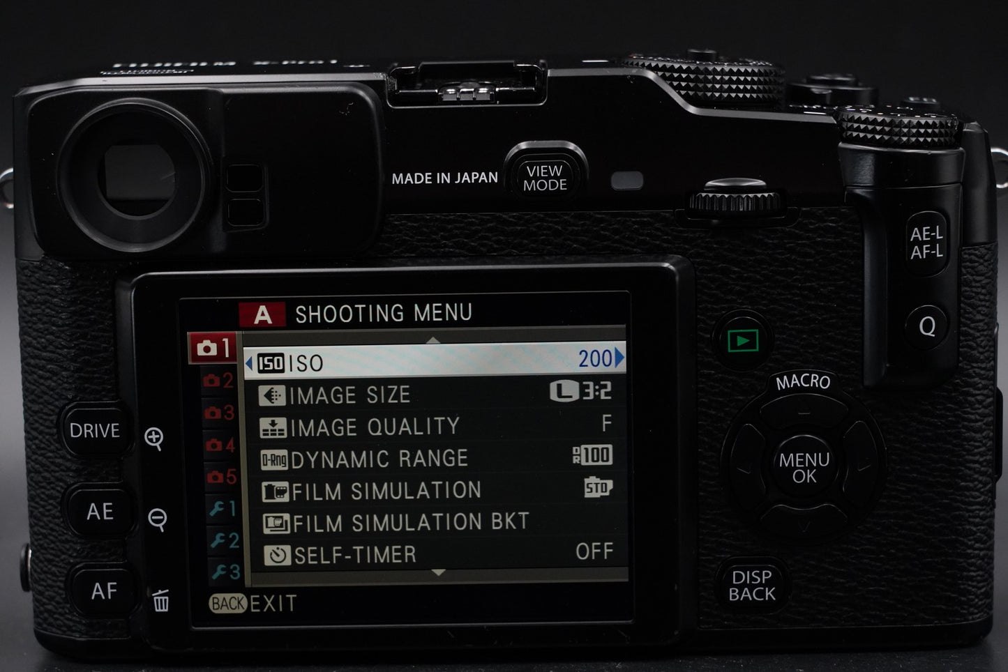 Fujifilm X-Pro1 Mirrorless Digital Camera Black US Duty Paid Japan 10697