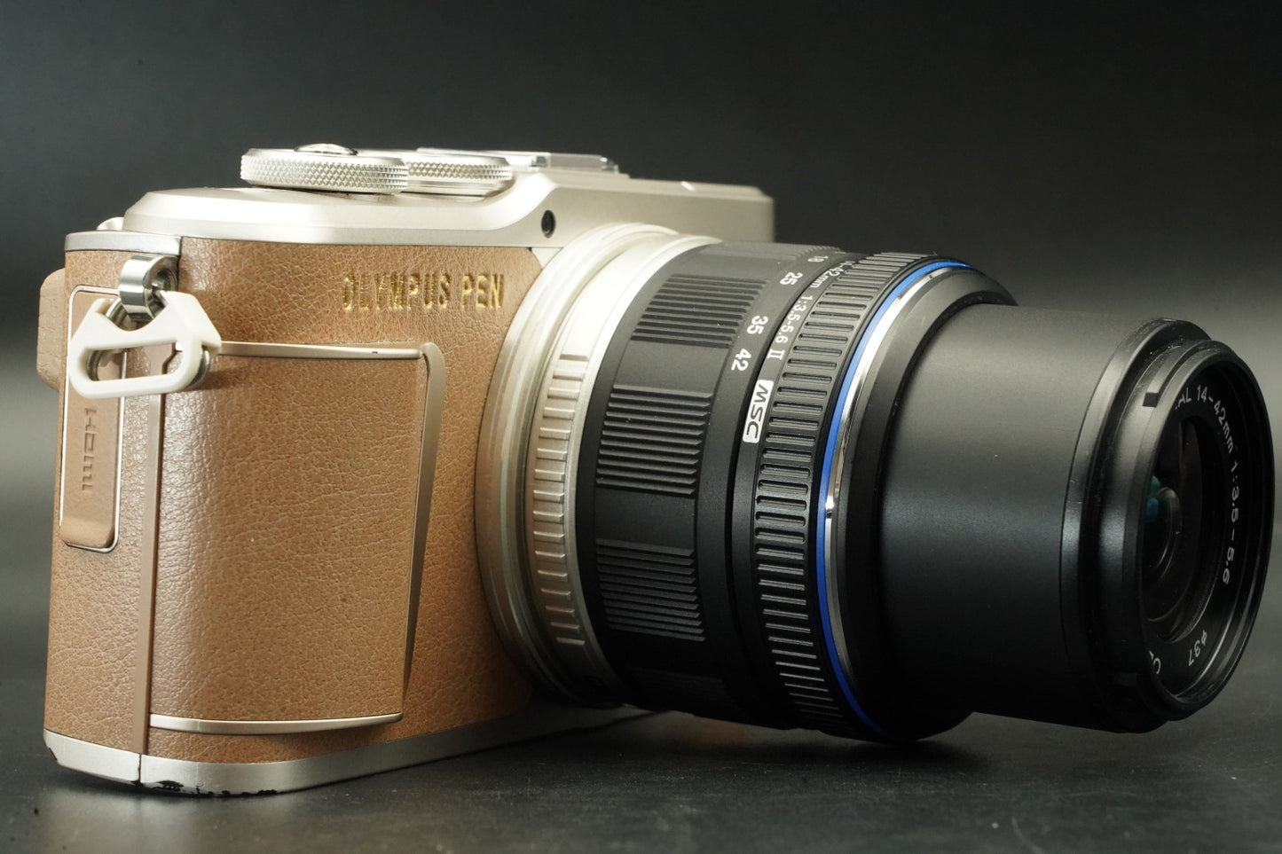 2156 cuts! OLYMPUS PEN E-PL9 Digital Camera w/ 2 Lens Brown US DUTY PAID 11572