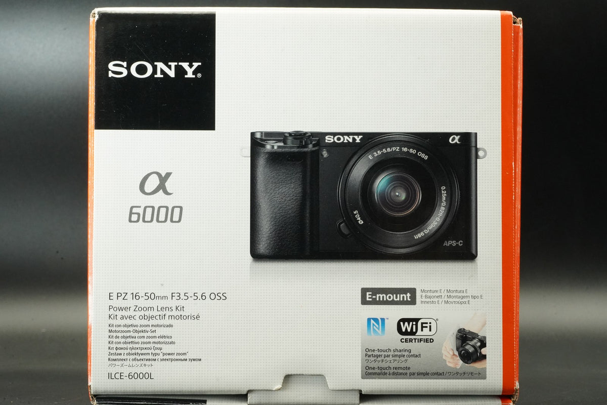 Sony alpha a6000 Digital Mirrorless Camera with Lens Black -4264 cuts- #12198