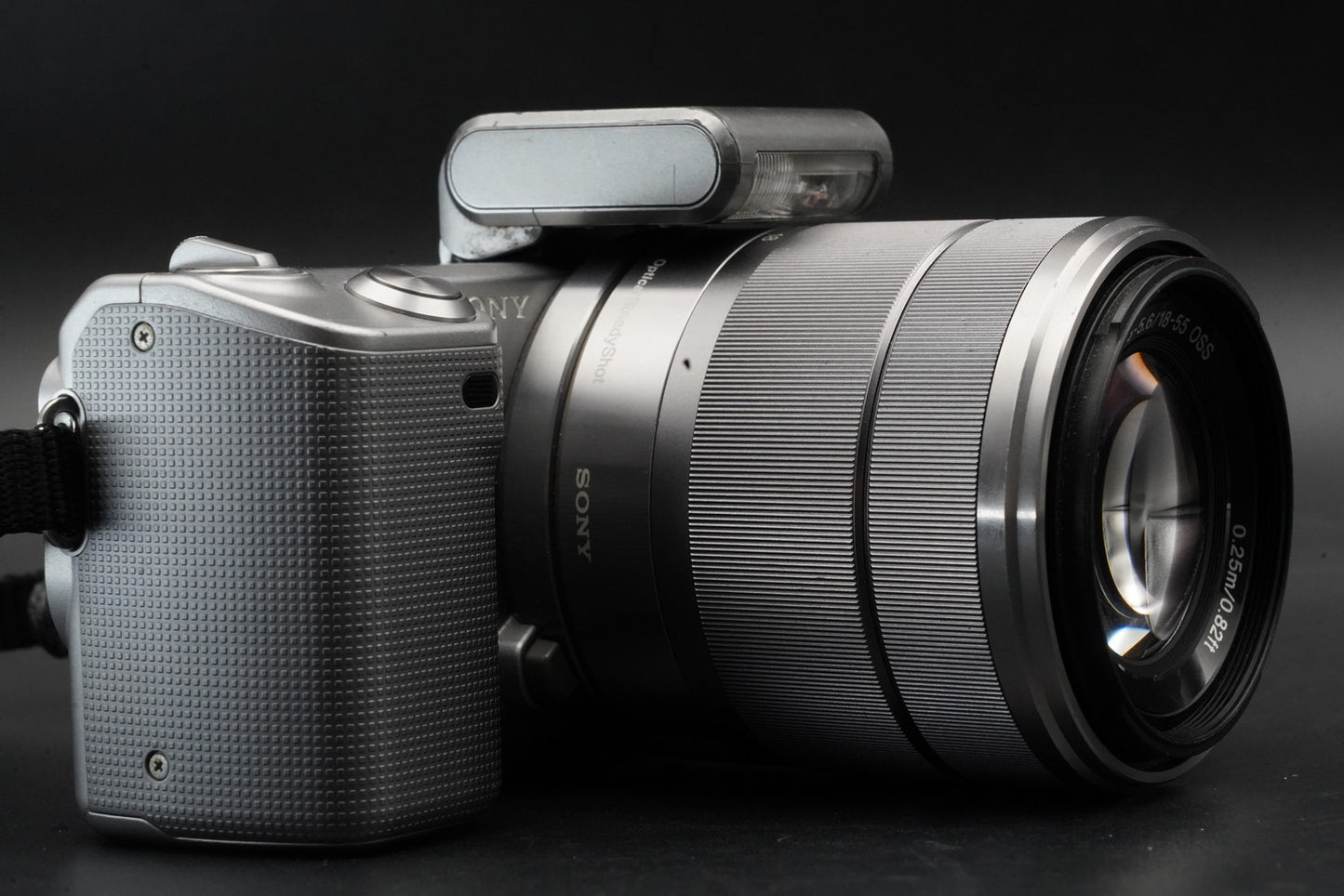 Sony NEX-5 Mirrorless Camera Bundle with 2 Lens Silver #11057