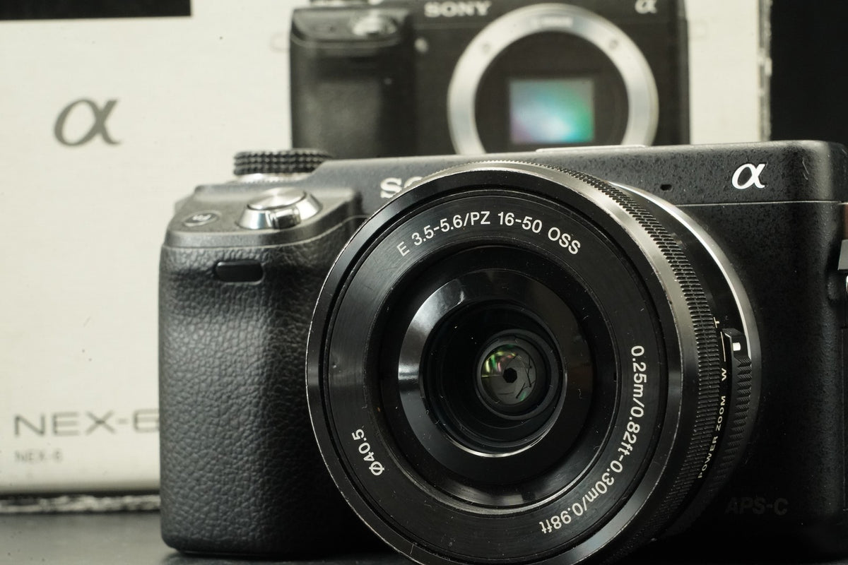 Sony α NEX-6 Digital Camera w/ 16-50mm PZ Lens ENGLISH OK -4657 cut- #12454