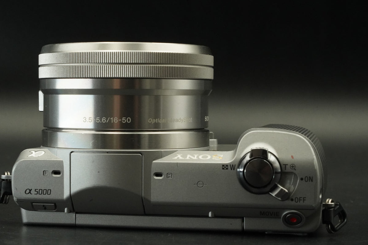 Sony Alpha a5000 Mirrorless Digital Camera with Lens Silver US STOCK #12347