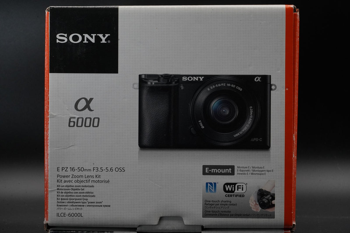 Sony alpha a6000 Digital Mirrorless Camera with Lens Black -22905 cuts- #11205
