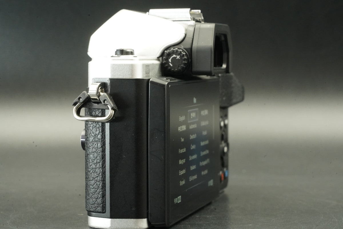 Olympus OM-D E-M10 Mark II Silver Mirrorless Digital Camera-11456 cut- #12485