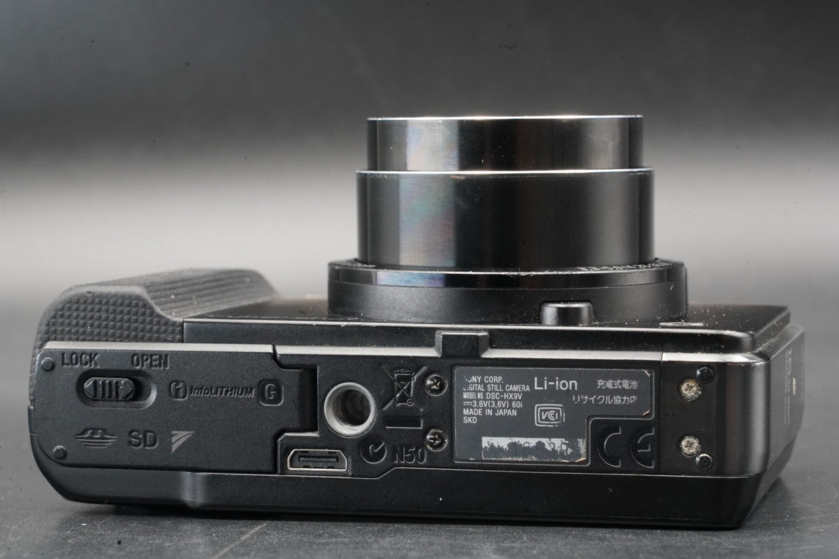 Sony Cyber-Shot DSC-HX9V Black Digital Camera English OK! Japan MINT #11399