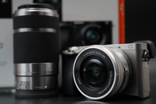 Sony a6000 Digital Mirrorless Camera with 2 Lens Silver 10735
