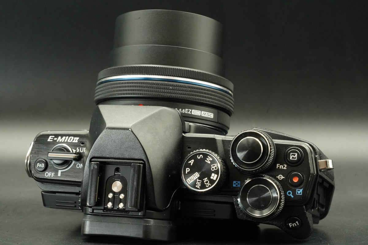 Olympus E-M10 Mark II Digital Camera Black w/ 14-42mm EZ Lens -21549 cut- #12113