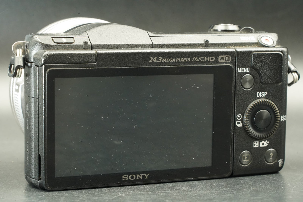 Sony Alpha a5100 Mirrorless Digital Camera w/ Lens Black -99356 cuts- #12536