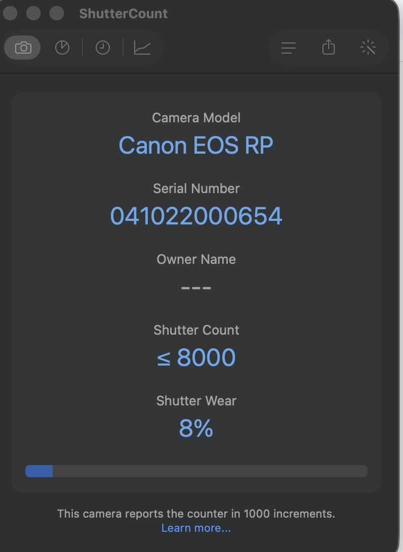 Canon EOS RP Full Frame Mirrorless Digital Camera Body Gold -SC 8%- #12634