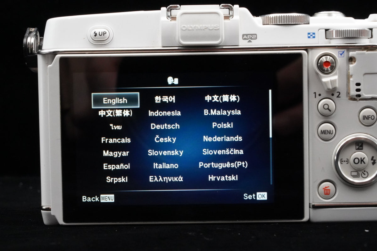 Olympus PEN E-P5 White Body Wifi Digital Camera Japan US STOCK #9454