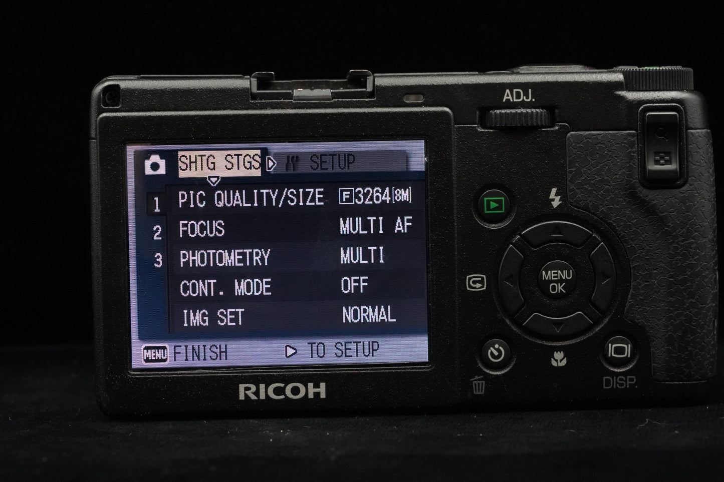 Ricoh GR Digital Camera 8.1MP Black Model US STOCK #9805