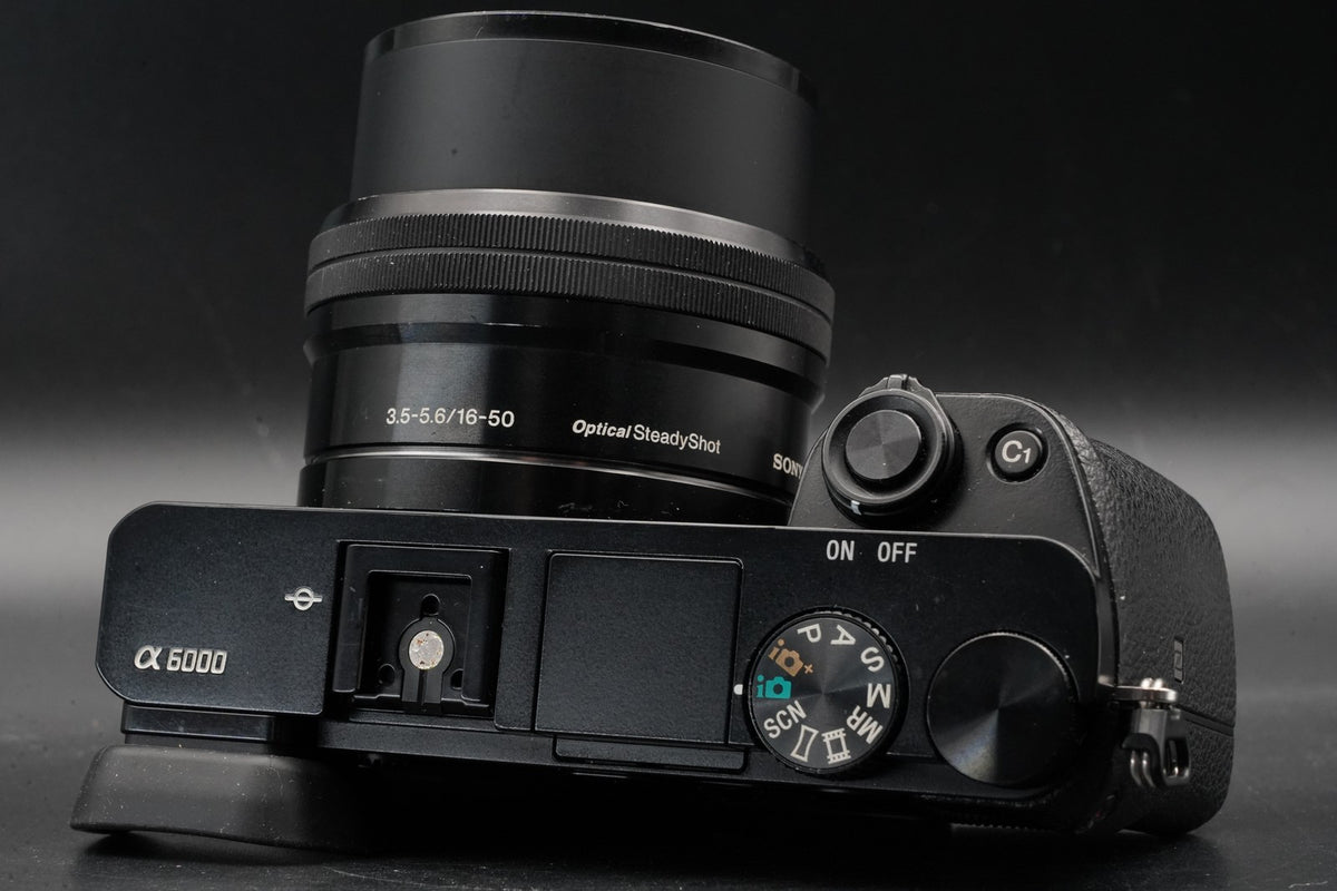 Sony alpha a6000 Digital Mirrorless Camera with Lens Black -22905 cuts- #11205