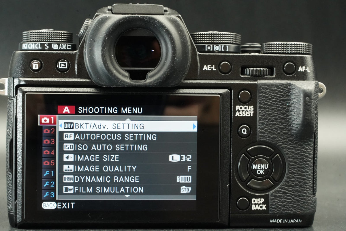 Fujifilm X-T1 Mirrorless Digital Camera 16.3MP Black -2623 cuts- #12254