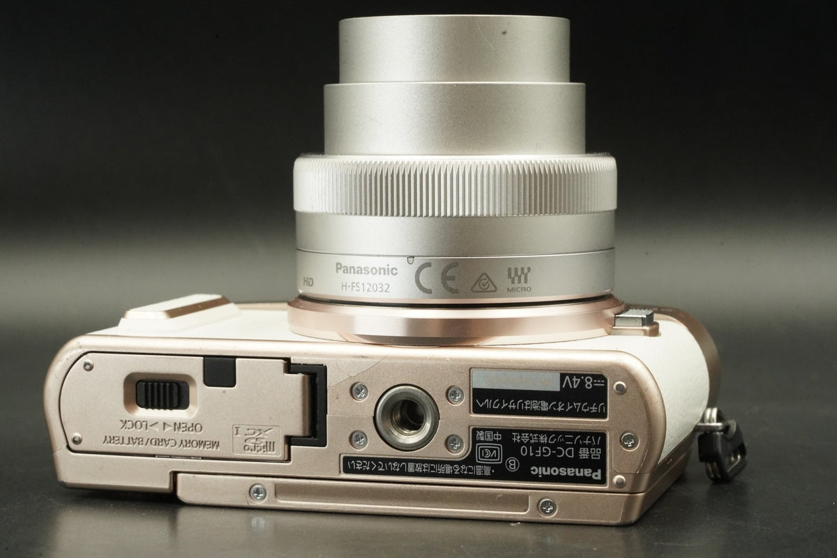 Panasonic DC-GF10 w/ 12-32mm + 35-100mm Lens White LUMIX Camera #12672