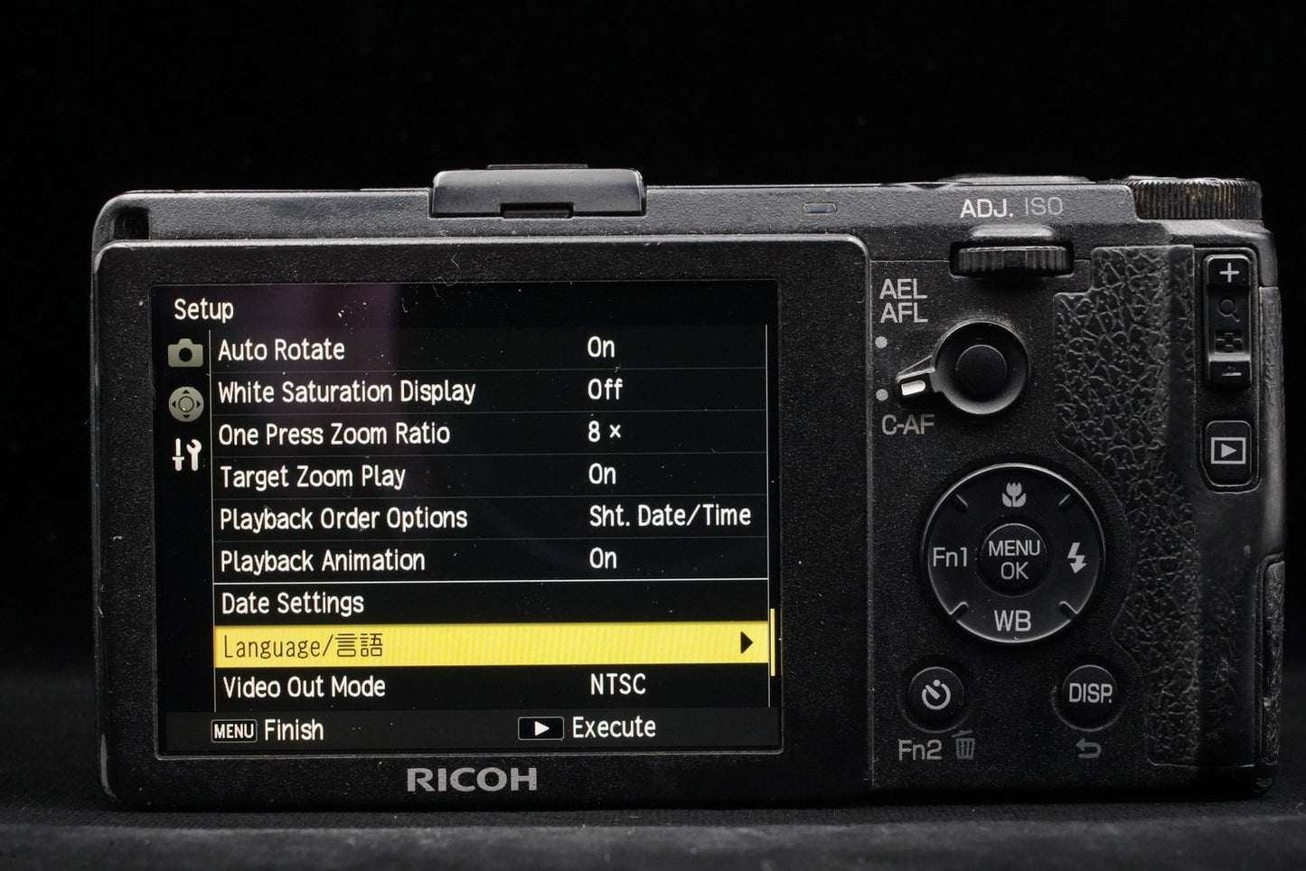 RICOH GR 16.2MP Digital Compact Camera Black JAPAN US Duty Paid 10269