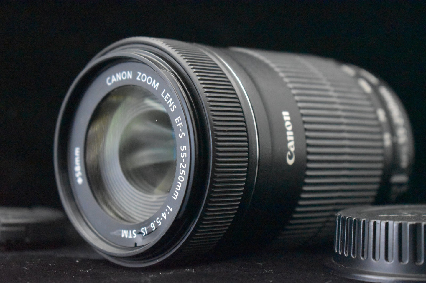 Canon EF-S 55-250mm f/4-5.6 IS STM Zoom Lens Black US Duty Paid