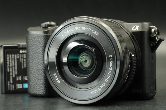 Sony Alpha a5100 Mirrorless Digital Camera w/ Lens Black -65555 cuts- #12146
