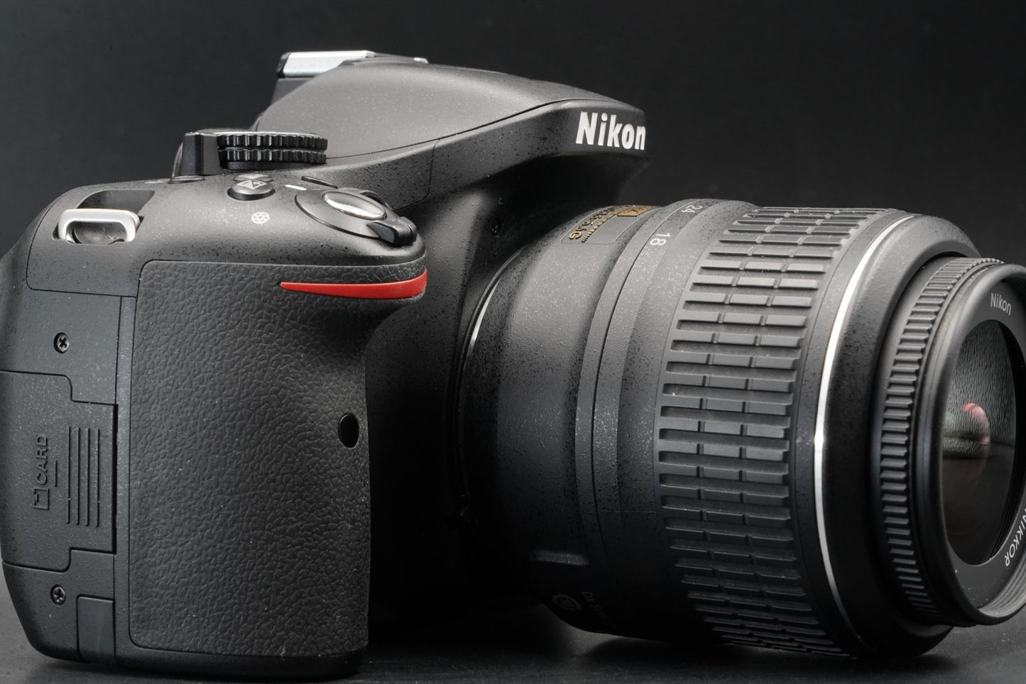 Only 2% cuts!! Nikon D5200 DSLR Camera Body with Lens Black 11344