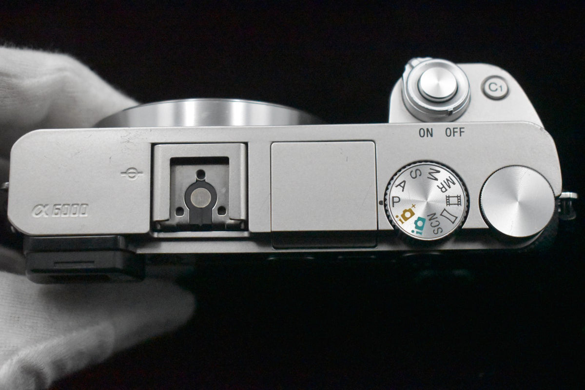 [US Duty Paid] Cámara digital sin espejo Sony a6000 con lente plateada 8484